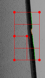 Obr. 1: Vada obrysu detekovan krokem edge_defects